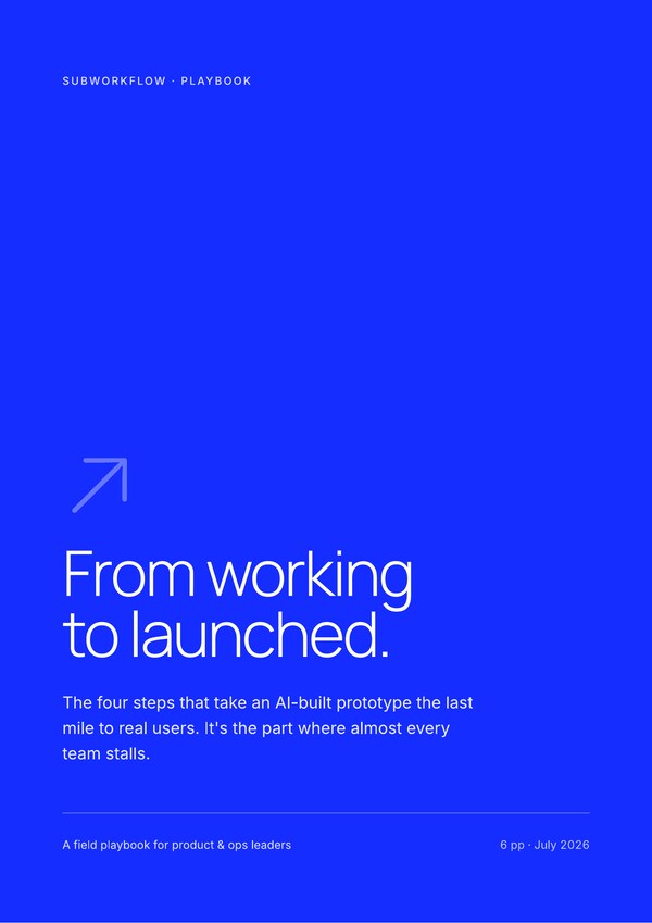 Cover of “From working to launched.”